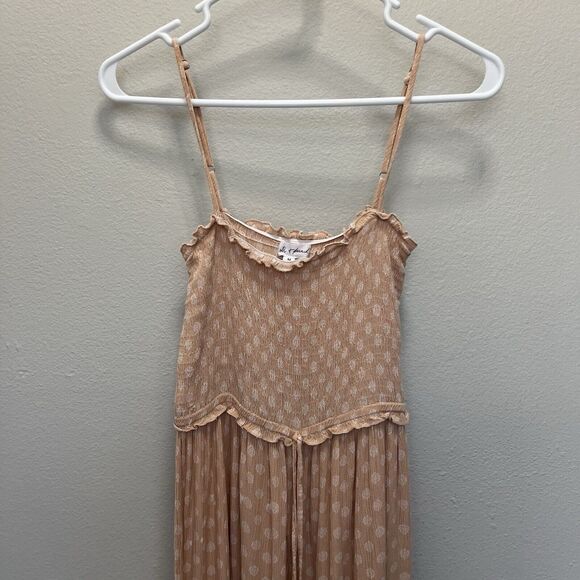 Kiwi + Punch | Light Coral Boho Graphic Print Pantsuit Romper Medium Palazzo - Picture 2 of 5